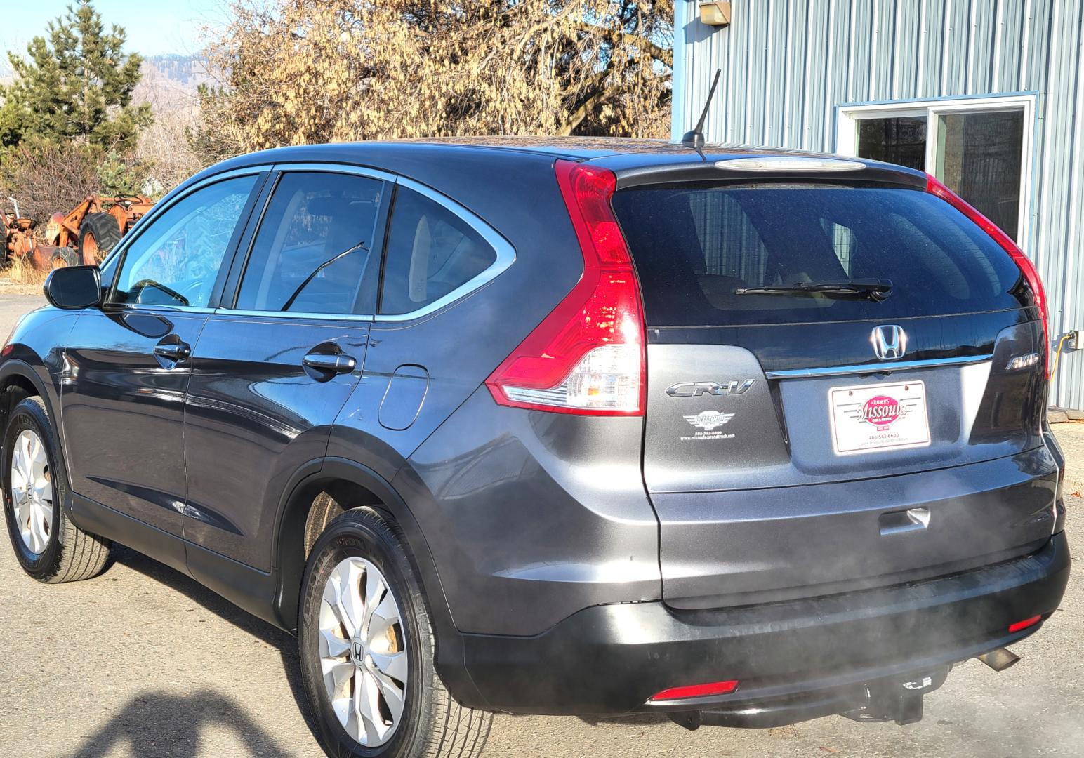 2012 Grey /Gray Honda CR-V EX (2HKRM4H50CH) with an 2.4L I4 engine, 5 Speed Automatic transmission, located at 450 N Russell, Missoula, MT, 59801, (406) 543-6600, 46.874496, -114.017433 - Nice AWD SUV. Automatic Transmission. Air. Cruise. Tilt. Power Sunroof. Power Windows and Locks., AM FM CD. Backup Camera - Photo#7